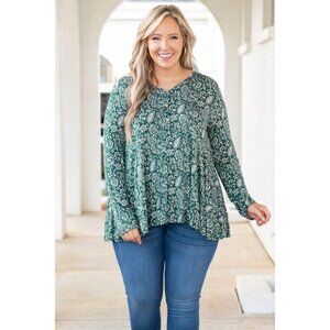 🌻LIKE NEW🌻 Chic Soul I Just Think Top, Olive